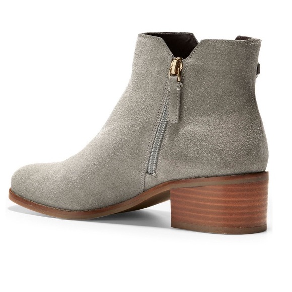 COLE HAAN • Haidyn Bootie 45mm • Stormy Grey Suede - Picture 2 of 12